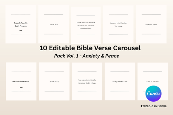 Bible Verse Carousel Templates: Your Spiritual Content Solution