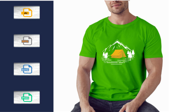 Camping T-Shirt Design Camp Templates: The Ultimate Adventure Font