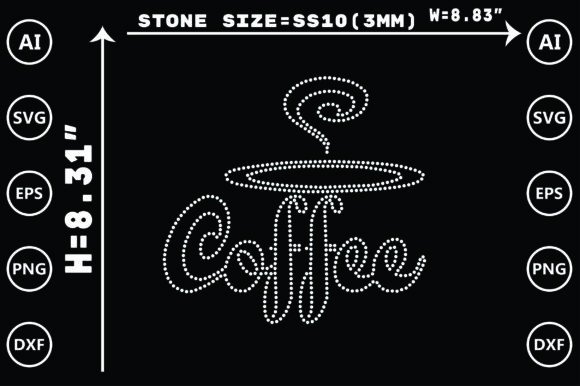 Coffee Rhinestone Templates: Your Creative Sparkle