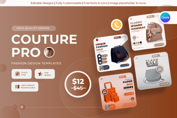 Couture Pro: Mastering High-Fashion Branding with Canva