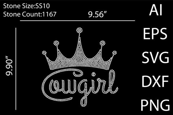 Cowgirl Rhinestone Templates: A Sparkle-Ready Design Asset