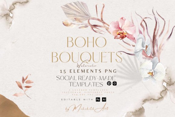 Elevate Your Feed: The Allure of Boho Styled Social Media Templates