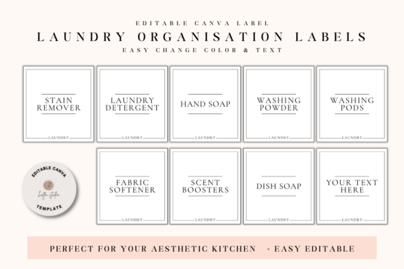 Elevate Your Laundry Room with Modern Organization Labels