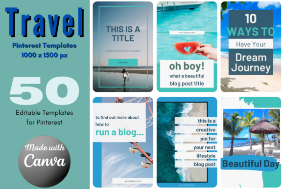 Elevate Your Pins: Travel Pinterest Templates for Social Media