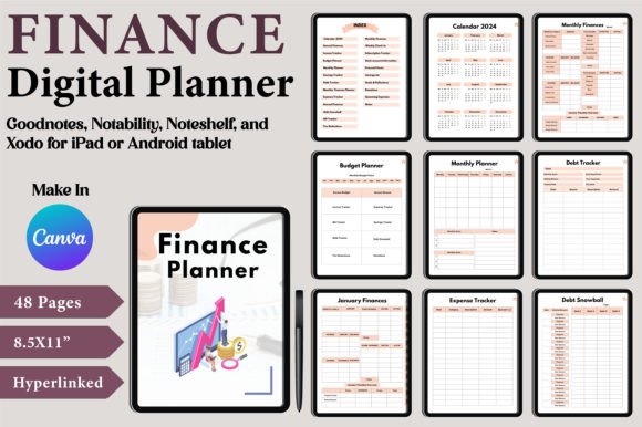 Master Your Money: The Ultimate Digital Finance Planner Canva Templates