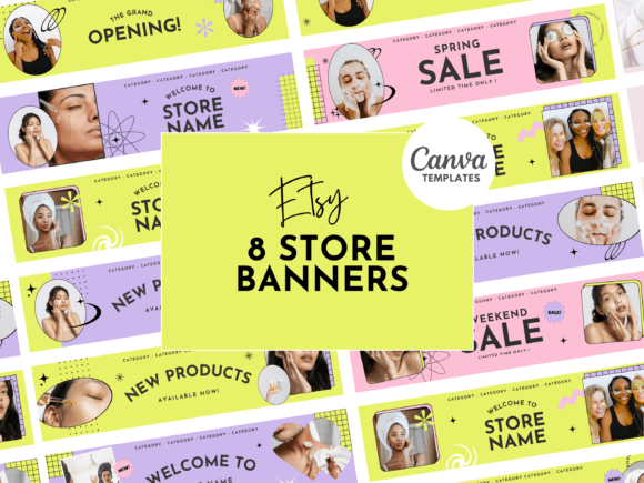 Refresh Your Etsy Storefront with Bright Banner Templates