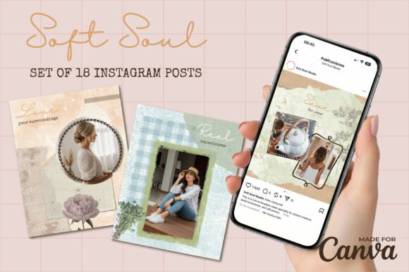 Soft Soul Instagram Templates for Canva: A Design Deep Dive