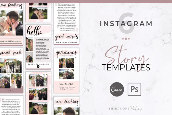 Story Templates | Canva & Photoshop for Instagram Growth