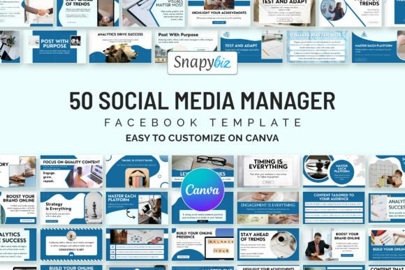 Streamline Your Facebook Presence with Social Media Manager Canva Templates