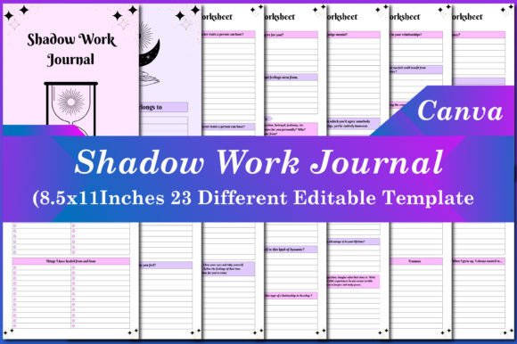 Unlock Your Inner World with Shadow Work Journal Canva Templates